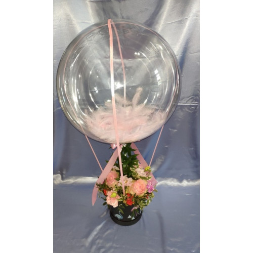 Цветы с воздушным шаром